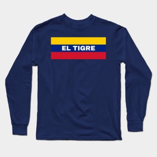 El Tigre City in Venezuelan Flag Colors Long Sleeve T-Shirt